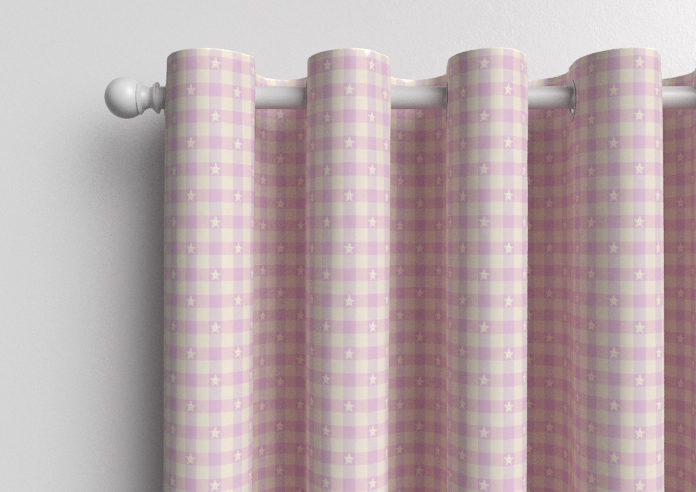 Whaley Great, Gingham Star Mermaid - Made to Measure Curtains - Image 12